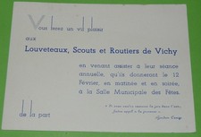 CARTON INVITATION SCOUTS