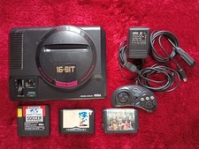 Console SEGA MEGADRIVE 1 jap NTSC alim 220v manette 3 jeux streets of rage sonic