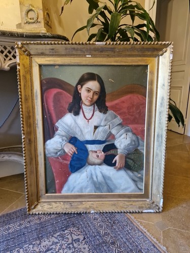 Peinture ancienne huile sur - ancienne,,