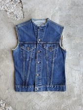 Vintage 1970s Levi’s Type 3 70505 Denim Biker Vest ￼