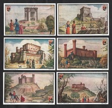 Castles Of Piedmont Italy Lavazza Coffee Card Set 1949 Castello Chateaux Fort