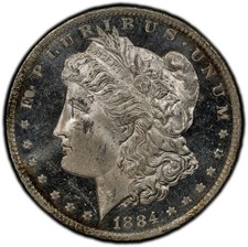 Morgan Dollar 1884-O PCGS MS-64 DMPL! Nice PQ item. Amazing Eye Appeal!