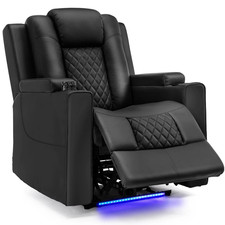 Fauteuil Inclinable Relaxant Fonction Massage Réglable Électrique Salon TV Relax