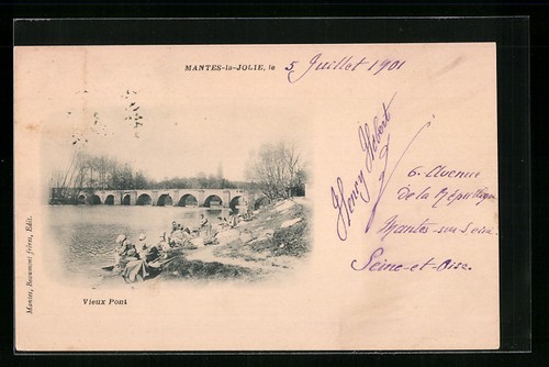 Cpa mantes jolie - cpa, mantes-la-jolie,