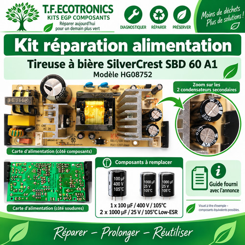 Kit réparation alimentation - kit,