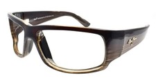 Maui Jim MJ266-01 World Cup Sunglasses Wrap Chocolate Stripe Fade FRAME ONLY