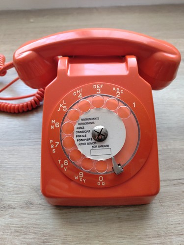 Téléphone cadran socotel - téléphone, à