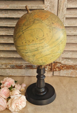 ANCIEN GLOBE TERRESTRE PIED