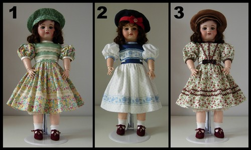 Robe poupée ancienne sfbj - poupée,