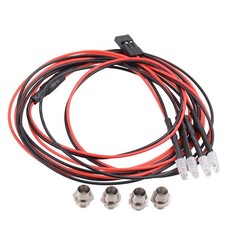 Phares 3mm Pour 1/5 1/8 1/10 1/12 1/16 RC Voiture Camion 4 Kit D'éclairage
