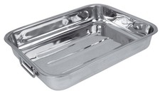 500535 silver stainless steel oven dish 32x24cm