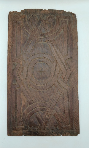 Panneau bois chene sculpté