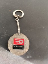 KEYCHAIN - original facom - vintage enamel metal - garages concessions