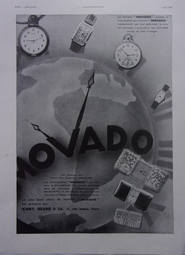 Publicite montre movado - ,