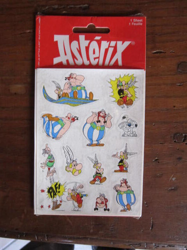 Plaque autocollant asterix - plaque,