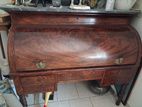 Bureau cylindre style - style, louis