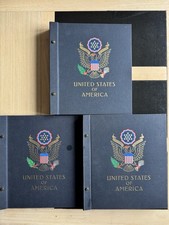 STANLEY GIBBONS DAVO ALBUM VOL 1-2-3, USA COLLECTION 1847-2000. 300+PG, Huge CV