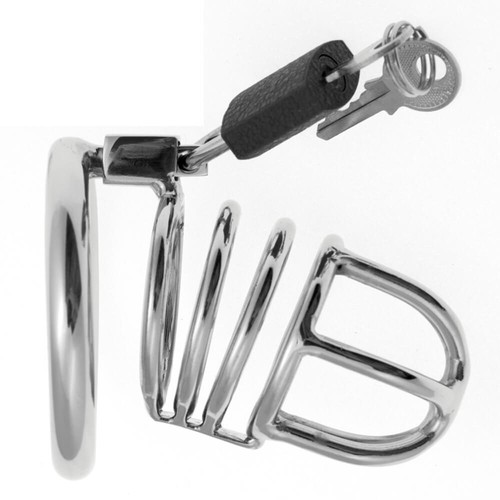 Cage chasteté homme acier - chasteté,