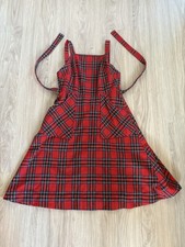Lanz Of Salzburg Vtg 70's Wool Plaid Wrap Dress Sz 12