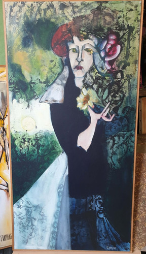 Tableau serge damiens huile - serge,