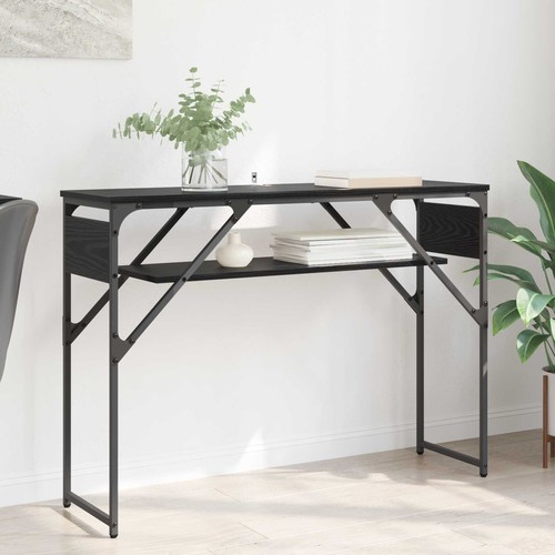 Table console avec étagère - table,