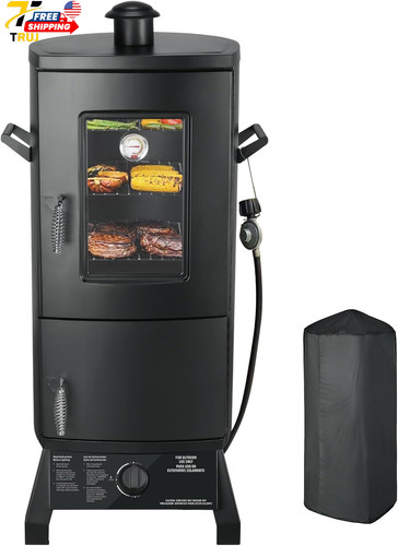 Vertical propane smoker with - propane,