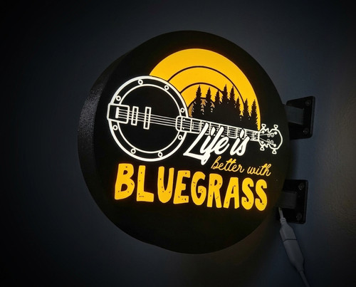 Enseigne lumineuse bluegrass - enseigne,