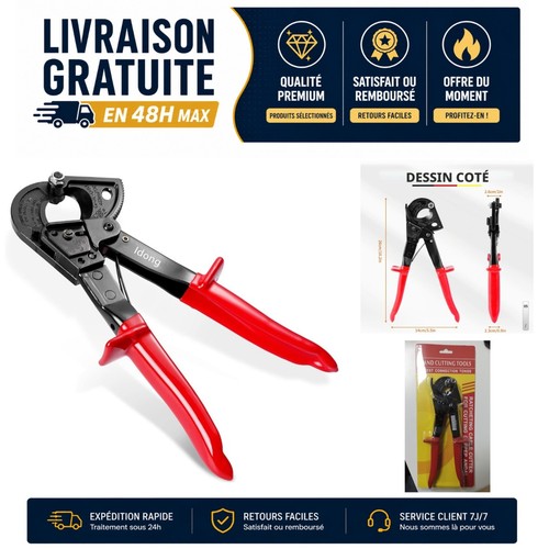 Coupe câble cliquet hs325a - coupe-câble,