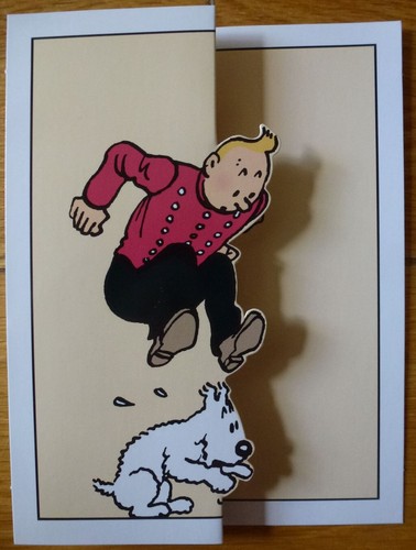 Carte relief pop hop tintin - carte, pop-hop