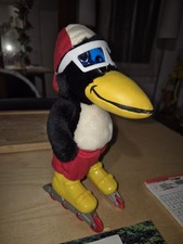 Retro Plush Pingo Penguin Raven Bezel And Skates 29cm
