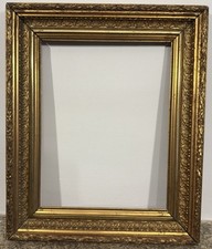Cadre ancien 5F Barbizon doré