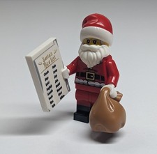 LEGO Minifig Père Noël / Santa avec sac et liste PIECES NEUVES