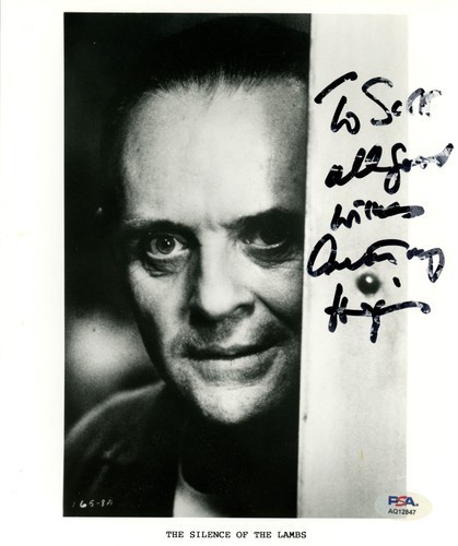 Autographe anthony hopkins - hopkins,