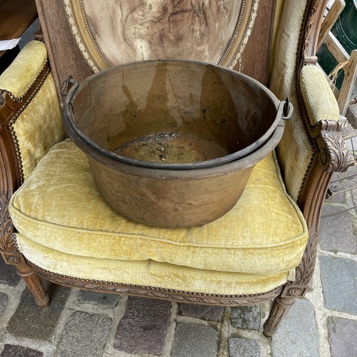 Ancien grand chaudron cuivre - chaudron,