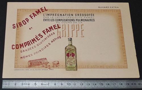 Buvard 1950 laboratoires famel - laboratoires,