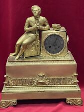 RARE PENDULE BRONZE DORÉ