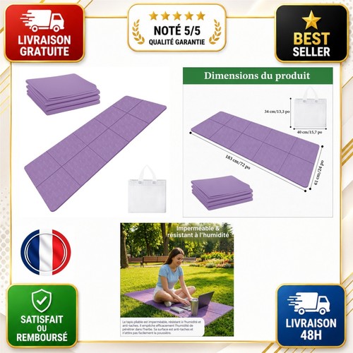 Tapis yoga pliable - yoga,