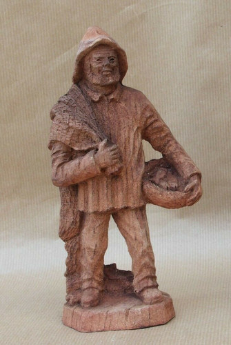 Statuette figurine pêcheur - statuette,