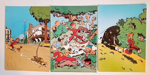 Spirou franquin carte postale - spirou,
