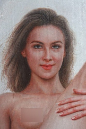 Portrait originale fille nue