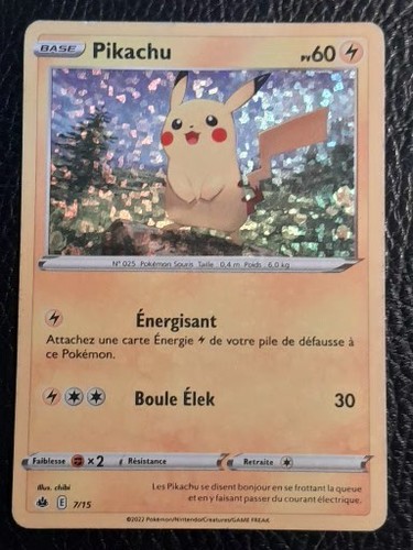 Pokémon pikachu 15 holo - pokémon,
