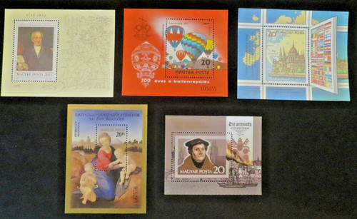 Hongrie 1982 lot de 5 - -,
