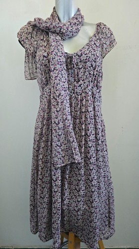 Robe fluide fleurie soie - en,