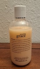 Philosophy AMAZING GRACE Perfumed Olive Oil Body Scrub 8 oz 80% Full