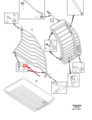 Bouton inférieur grille de - de,