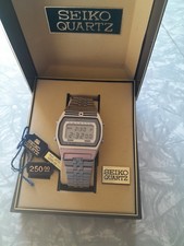 Seiko A257-5010 Digital Alarm Chronograph Vintage Men's Watch 1980