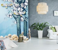 3D Pigeon Blanc Arbre C977 Magasin Papier Peint Peinture Murale Auto-Adhésif Commerce Amy