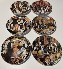 Santa Barbara Ceramic Design Guy Buffet Italian Market Canape Plates 6" Set of 6