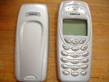 NOKIA 3410 MOBILE PHONE UNLOCKED RETRO PHONE GENUINE CASING SILVER ,VGC