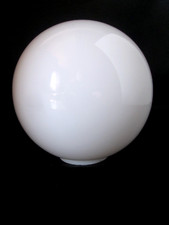 Globe in glossy white glass 12cm for LAMP ball lamp glass